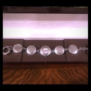 Beautiful silver coach bracelet watch